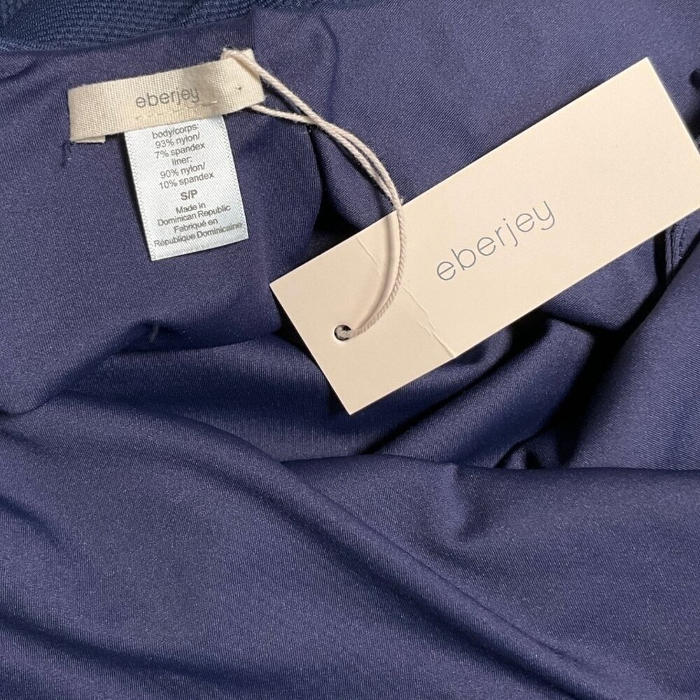 NWT Eberjey Pique Loreta One Piece Textured Ruffled Swimsuit Size Small S - Picture 5 of 7